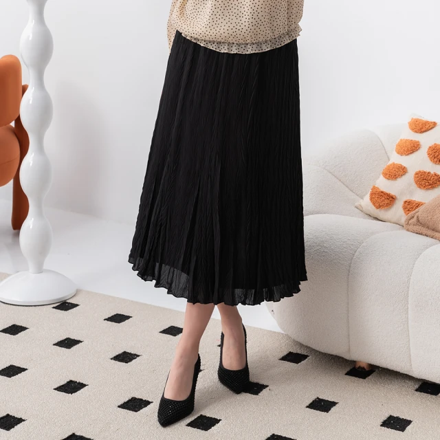 CHUCUCHU CHECK PLEATED SKIRT 女