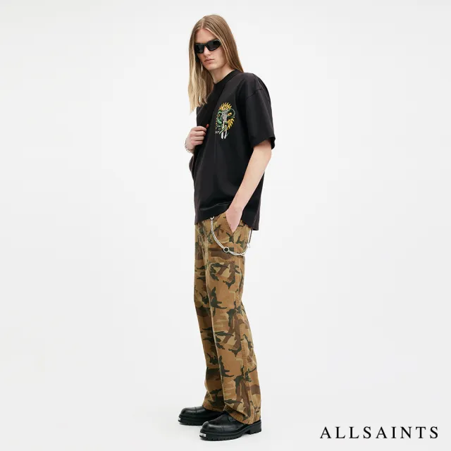 【ALLSAINTS】KRAIT 純棉寬鬆塗鴉短袖T恤 M018PB(寬鬆版型)