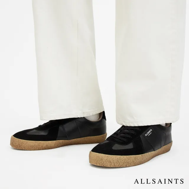 【ALLSAINTS】JAIMEE 牛皮底休閒鞋-黑 M052FB(男款)