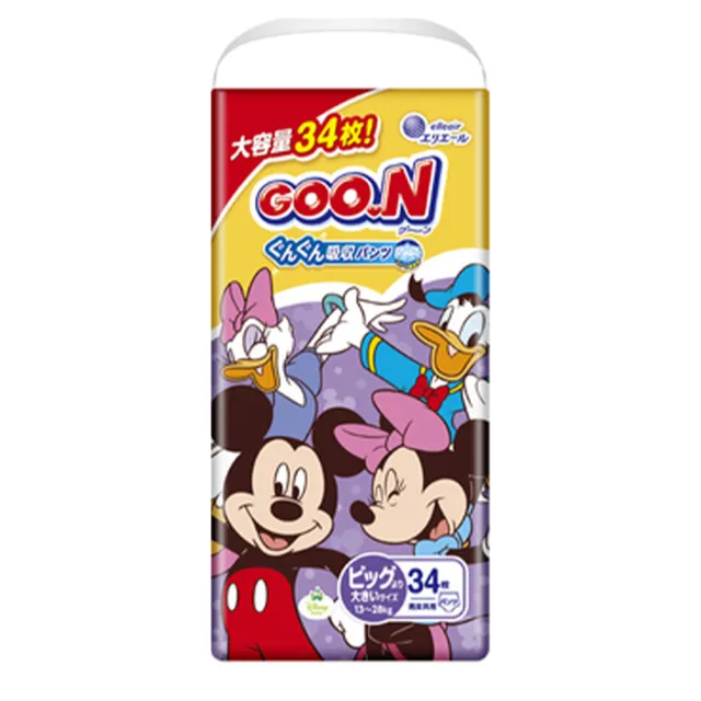 【GOO.N】日本大王 境內版迪士尼聯名褲型 紙尿褲/尿布L-XXL(平行輸入)