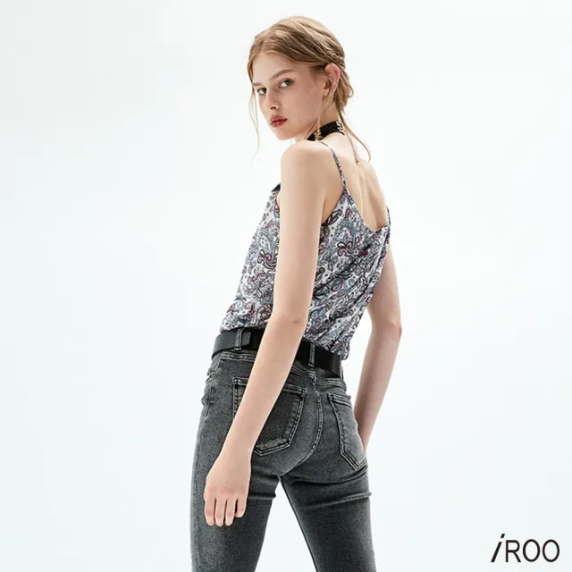 【iROO】崁睫毛蕾絲雪紡背心
