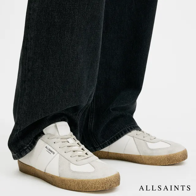 【ALLSAINTS】JAIMEE 牛皮底休閒鞋-白 M052FB(男款)