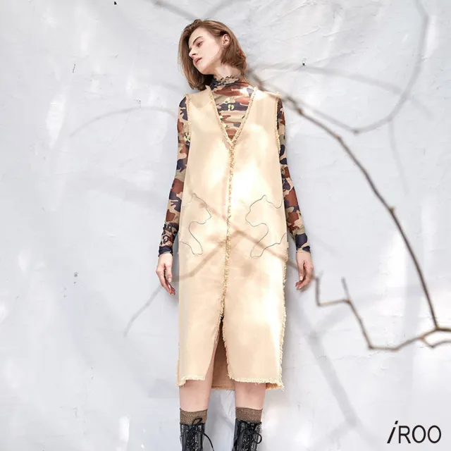 【iROO】工裝風背心洋裝