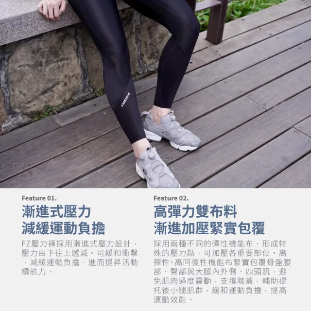 【FREEZONE】現貨 極透氣中度支撐緊身壓力長褲 女款-C3型(機能壓縮/吸濕排汗/慢跑登山運動/健身瑜珈)
