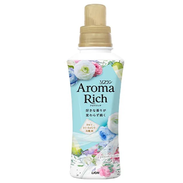 【LION 獅王】Aroma Rich 衣物香氛芳香柔軟精-480ml(花香/果香/清新)