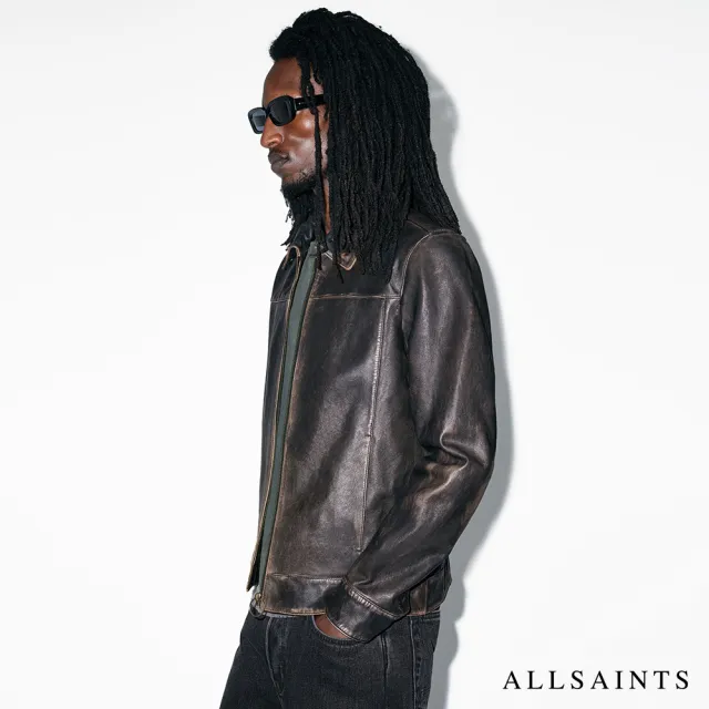 【ALLSAINTS】ALKAN 復古率性羊皮皮衣外套 M018LB(常規版型)