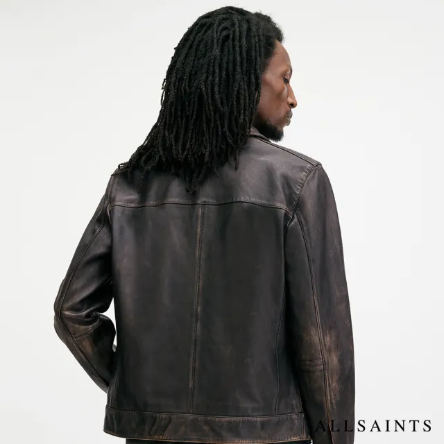 【ALLSAINTS】ALKAN 復古率性羊皮皮衣外套 M018LB(常規版型)