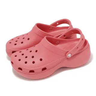 【Crocs】洞洞鞋 Classic Platform Clog W 女鞋 胭脂暖紅 經典雲朵克駱格 厚底 卡駱馳(2067506XF)