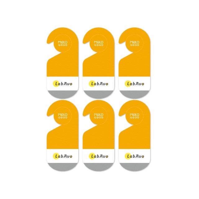 【LabAvo】MoldGoGo防霉吊卡六片組_熾熱橘