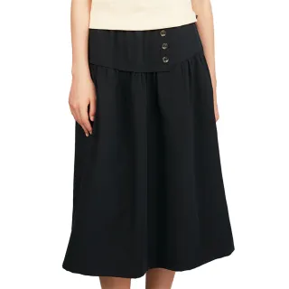 【SCOTTISH HOUSE】燙鑽狗剪接波浪長裙-卡其/丈青 CHUB2157