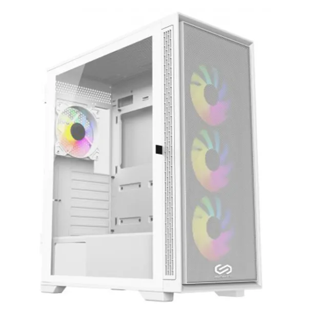 【微星平台】i3四核GeForce RTX 3050 Win11{八陣陣法II W}電競機(I3-14100F/H610/16G D4/1TB)