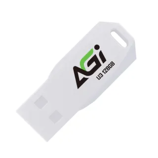 【AGI亞奇雷】UP138 128GB USB 3.2 Gen 1 隨身碟(白色)