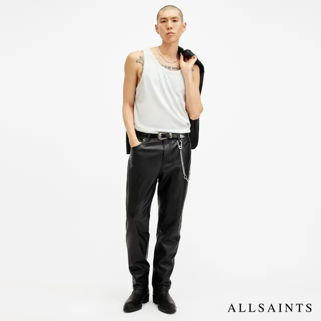 【ALLSAINTS】EDWARDS 羅紋彈性背心白 M008JB(常規版型)