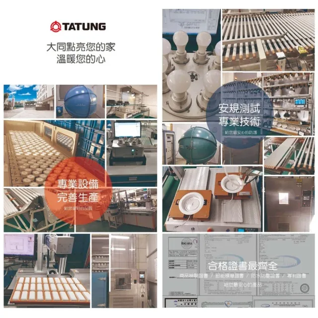 【TATUNG 大同】單入 G95 15W LED燈泡 球型燈泡(6500K 白光)