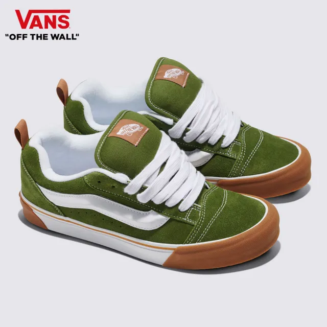 【VANS 官方旗艦】Knu Skool 男女款草綠色滑板鞋