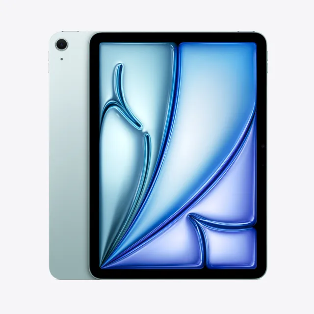 【Apple】2024 iPad Air 13吋/WiFi/256G 平板電腦 (三折筆槽殼+鋼化保貼組)