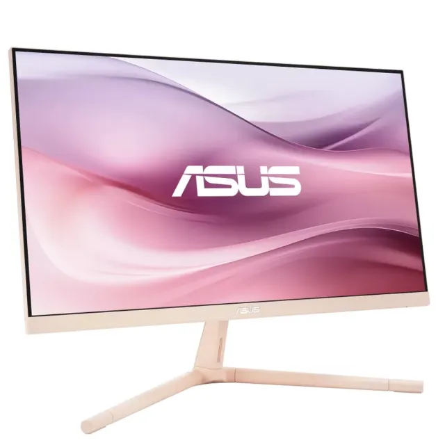 【ASUS 華碩】VU279CFE-P 27型 IPS 100Hz USB-C 護眼螢幕-淡玫瑰(Adaptive-Sync/1ms/低藍光不閃屏)
