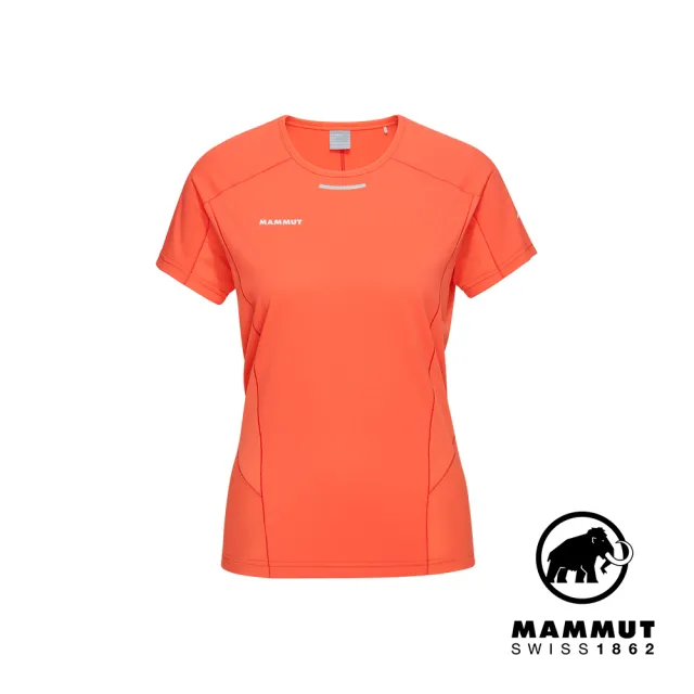 【Mammut 長毛象官方直營】Aenergy FL T-Shirt 輕量抗菌短袖排汗衣 蜜桃粉 女款 #1017-05020