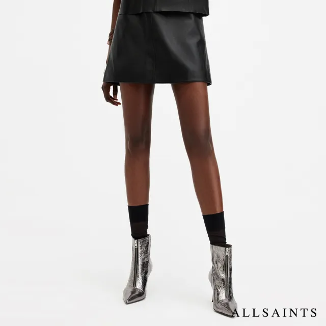 【ALLSAINTS】RENAI 中腰羊皮短裙 W020RB(常規版型)