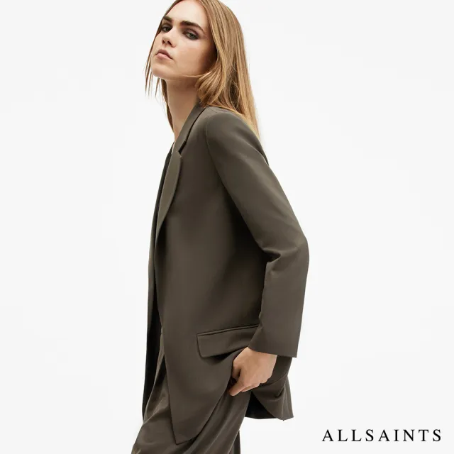 【ALLSAINTS】ALEIDA TRI 輕薄西裝外套-橄欖綠 W008QZ(常規版型)