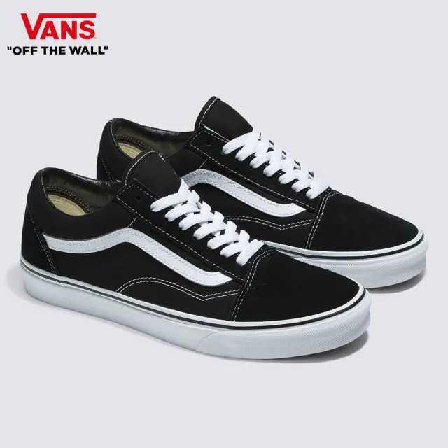 【VANS 官方旗艦】Old Skool 男女款黑白色滑板鞋/休閒鞋/帆布