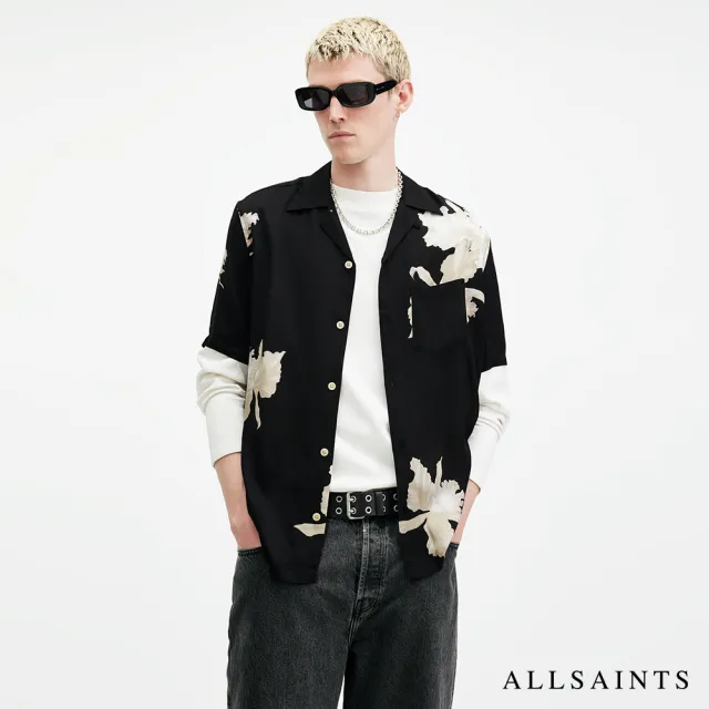 【ALLSAINTS】LACHAISE 人造絲花卉夏威夷花襯衫 M117SB(舒適版型)