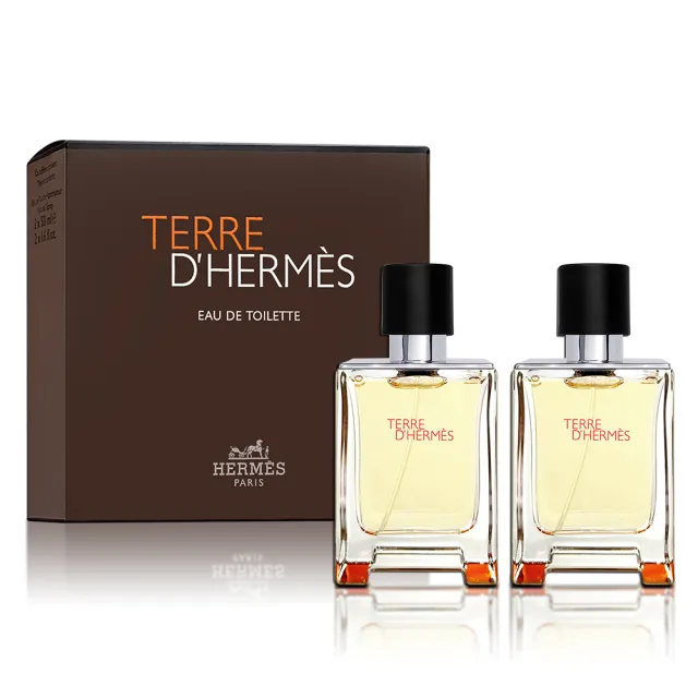 【Hermes 愛馬仕】大地男性淡香水 50MLX2入組禮盒