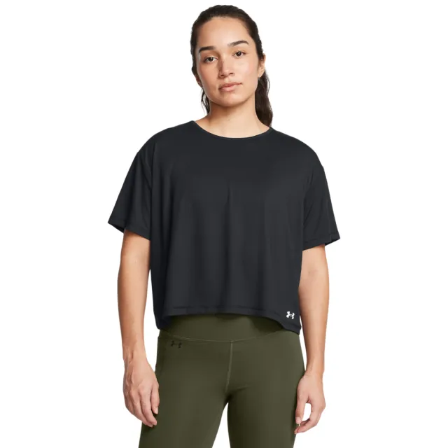 【UNDER ARMOUR】UA 女 Motion 短袖T-Shirt_1379178-003(黑色)