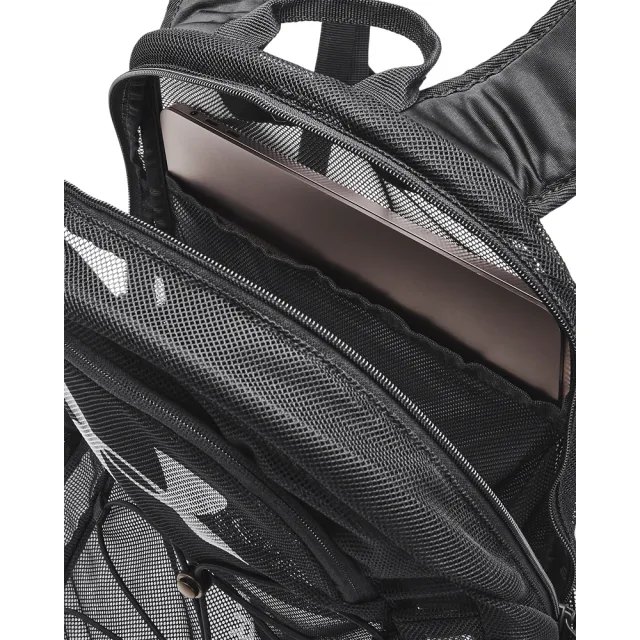 【UNDER ARMOUR】UA 男女同款 Hustle Mesh 後背包_1372288-001(黑)