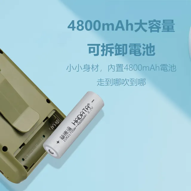 【華德通】F68掛腰掛脖風扇  顏色隨機(小型風扇 攜帶型風扇 夾式風扇 大功率 風力強)