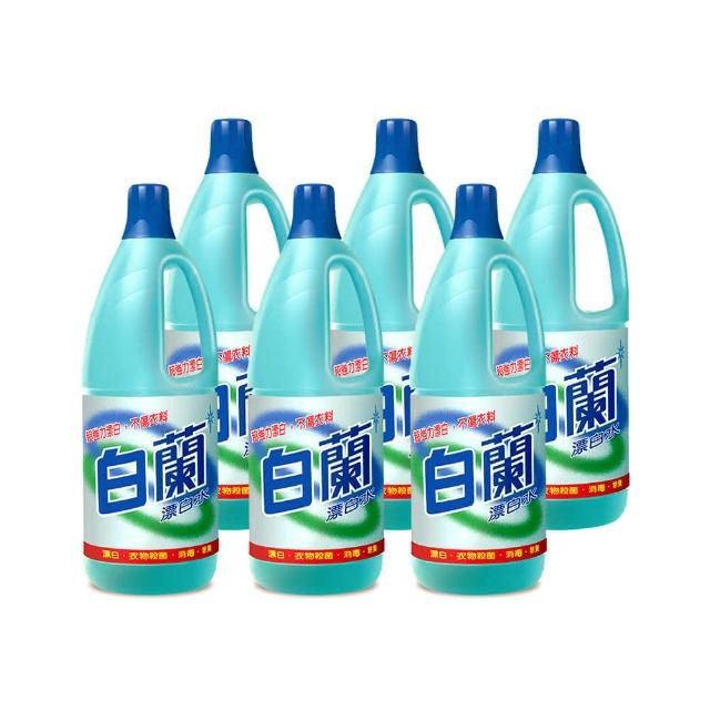 【白蘭】漂白水 1.5L 6入組 箱購(共9L)