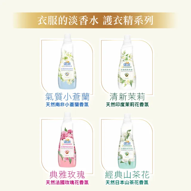 【熊寶貝】香水精華柔軟護衣精瓶裝 700ml(玫瑰/小蒼蘭/山茶花)