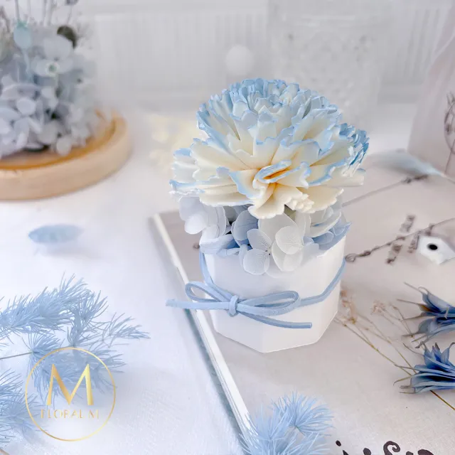 【Floral M】浪滿女神香氛擴香花愛丁堡藍(擴香花/香氛花/花禮/香水精油/居家香氛/桌上裝飾/送禮)