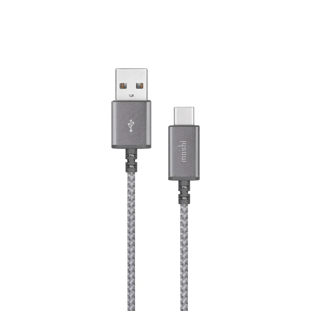 【moshi】Integra USB-C to USB-A 充電線/編織傳輸線(1.5m iPhone 15適用)