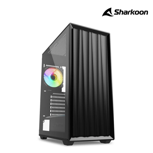 Sharkoon 旋剛 VK3 RGB ATX電腦機殼(黑色)