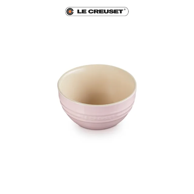 【Le Creuset】瓷器韓式飯碗(亮粉)