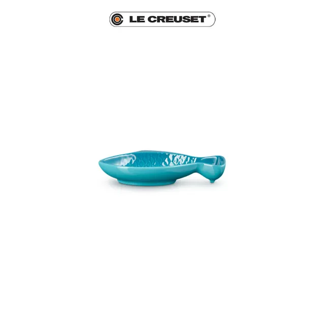 【Le Creuset】瓷器鮮魚盤-小(加勒比海藍)