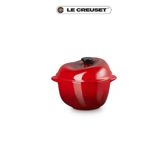 【Le Creuset】瓷器蔬果系列造型烤盅 大蒜/蕃茄/蘋果/黃椒(4款造型選1)