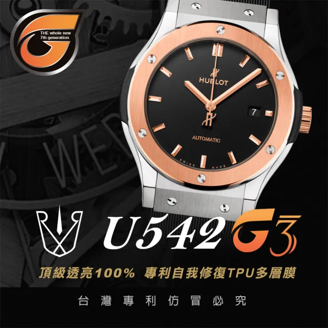 【RX8-G3】第7代保護膜 HUBLOT宇舶錶 膠帶款 系列貼膜 含鏡面、外圈(不含手錶)