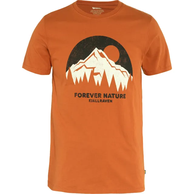 【Fjallraven】Nature T-shirt 有機棉T恤 男(FR87053-051麻花灰 113粉筆白 243赤陶棕)