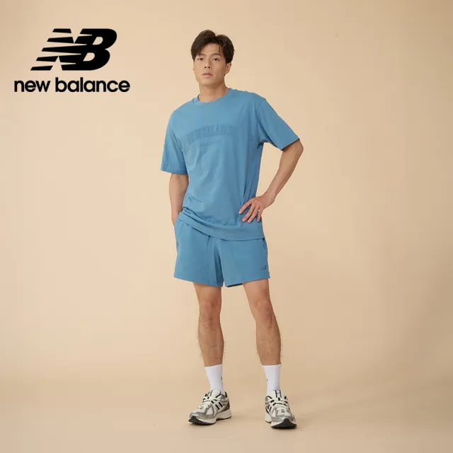 【NEW BALANCE】NB 棉質短褲_男性_藍/淺灰色_MS41511AHH_MS41511HEB(美版 版型偏大)
