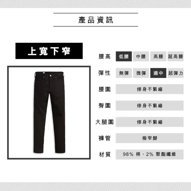 【LEVIS 官方旗艦】MOJ日本製布料512 男款低腰合身錐形丹寧牛仔褲 人氣新品 A5877-0002