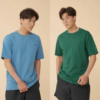 【NEW BALANCE】NB 小LOGO厚磅短袖上衣_男性_MT41533HEB_MT41533NWG_MT41533PAM(美版 版型偏大)