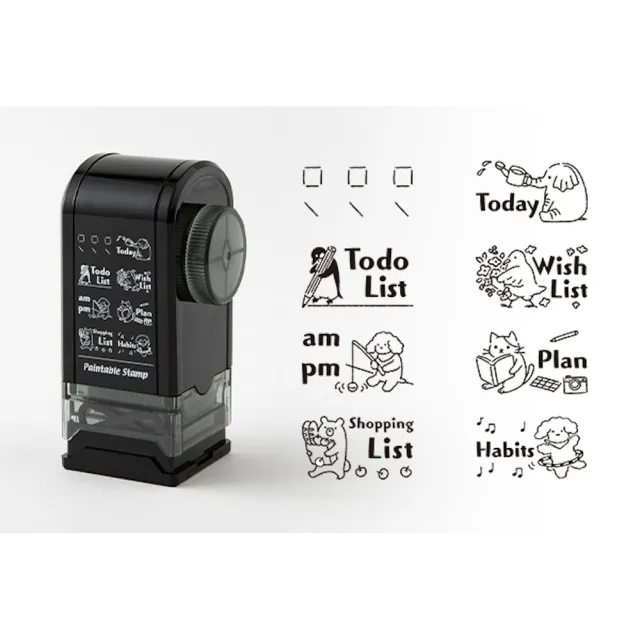 【MIDORI】《Paintable Stamp 迴轉印 轉盤式》