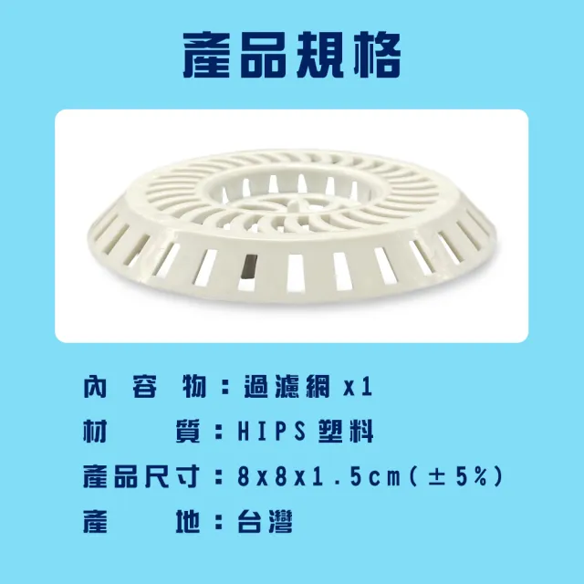 【金德恩】2入-排水口毛髮過濾網(排水孔 濾網 毛髮網 浴室 陽台 髮蓋)