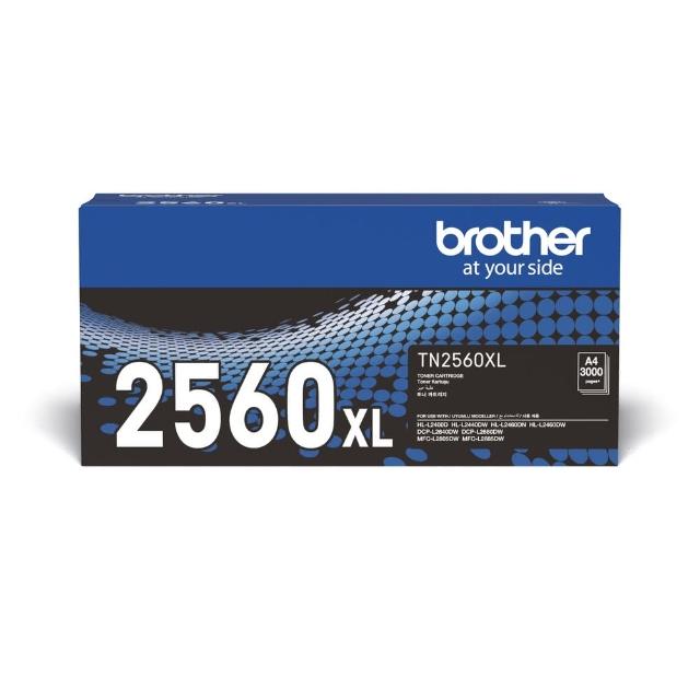 【brother】官方直營 TN-2560XL 原廠高容量黑色碳粉匣(適用機型: HL-L2460DW/MFC-L2805DW/MFC-L2885DW)