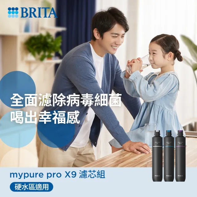 【德國BRITA官方】mypure pro X9 濾芯組(0.01微米中空絲膜)