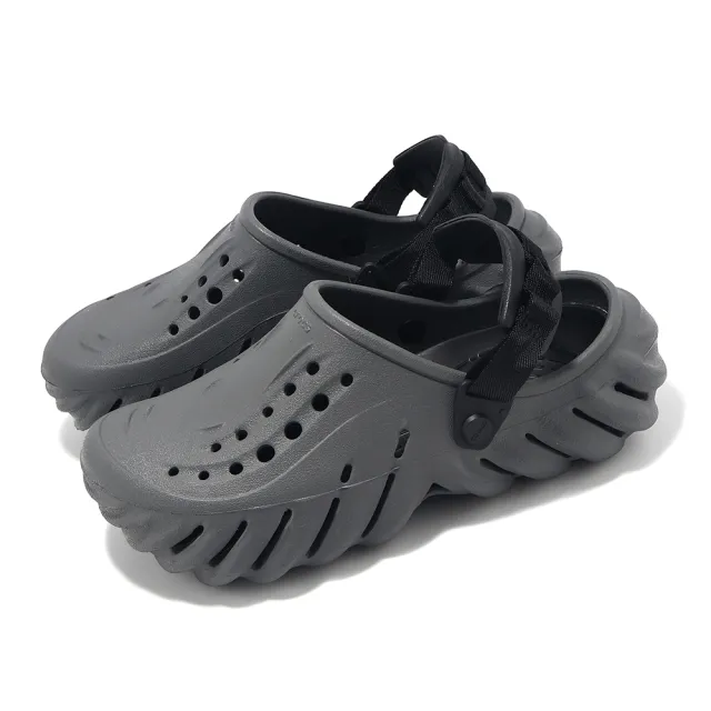 【Crocs】洞洞鞋 Echo Clog 輕量 防水 男鞋 女鞋 波波克駱格 涼拖鞋 卡駱馳 單一價(2079374EA)