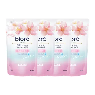 【Biore 蜜妮】淨嫩沐浴乳 補充包700gx4入組(多款任選)