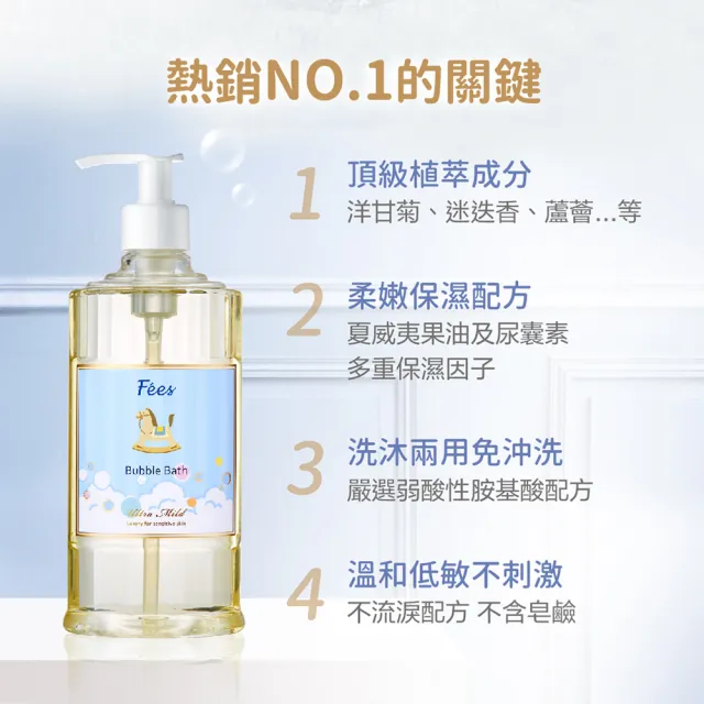 【Fees 法緻】嬰兒柔護泡泡露300ml